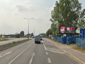Billboard Ústecká, Praha 8, vpravo ve směru do centra 