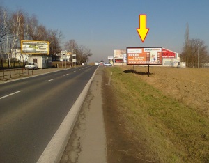 Billboard Uhříněves, vpravo směr centrum